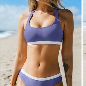 Two piece sporty swimsuit